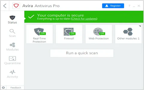Download Avira Antivirus Pro for Windows
